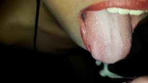 I suck him and suck his cock until it runs too much in my mouth that the milk reaches my throat